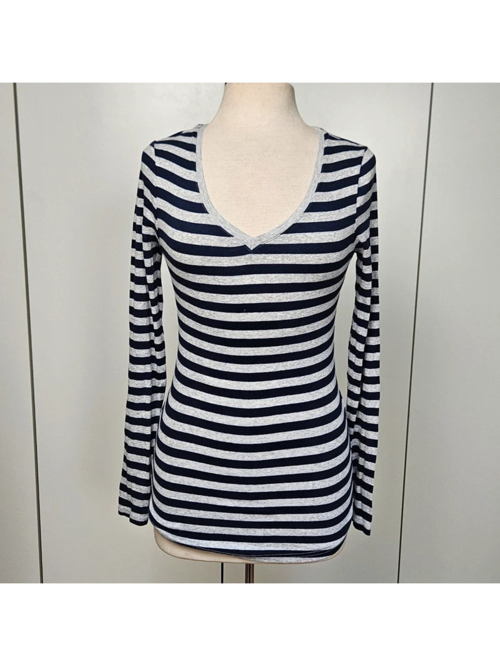 Y2k vtg twilight Bella style striped long sleeve